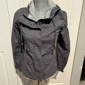 Women's Gray Hooded Jacket